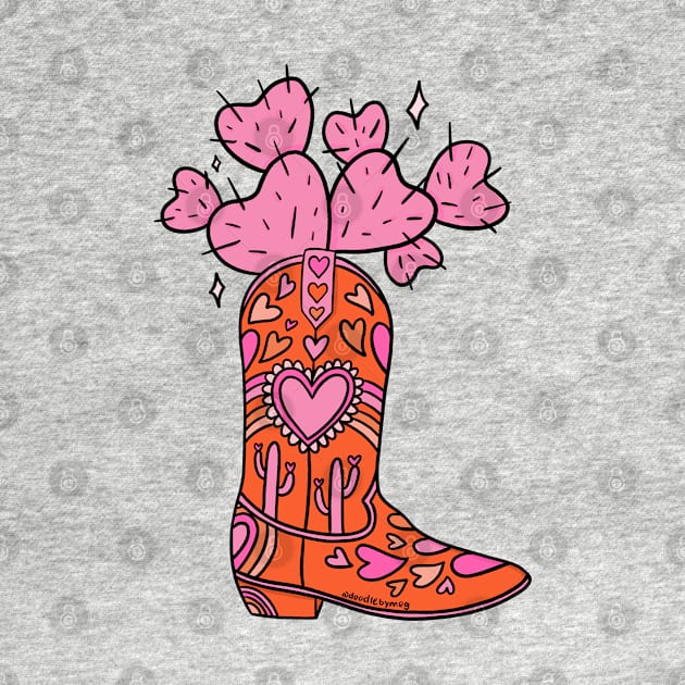 Valentine Cowboy Boot by Doodle by Meg